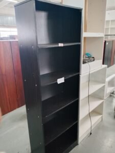 ITEM DARK BROWN WOODEN SHELF