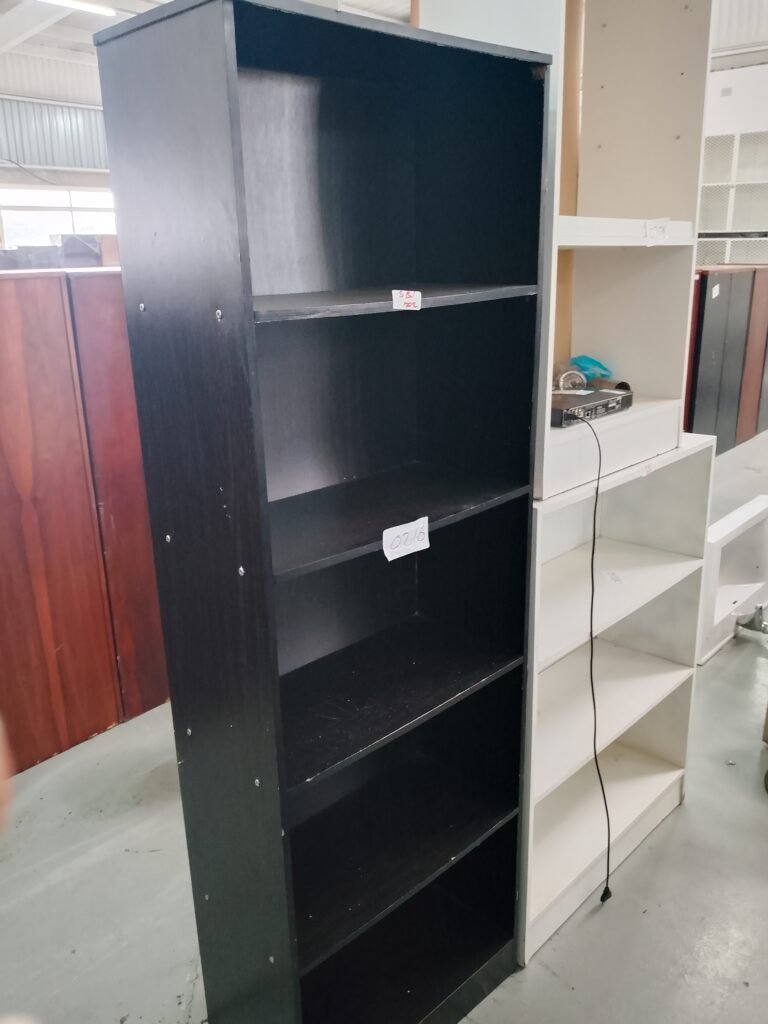 ITEM ITEM DARK BROWN WOODEN SHELF