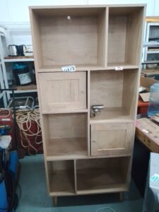 ITEM LIGHT BROWN WOODEN CABINET