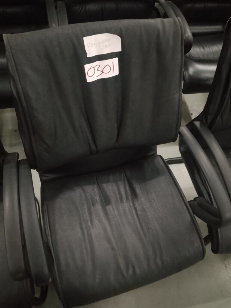 ITEM BLACK FAUX LEATHER CHAIR