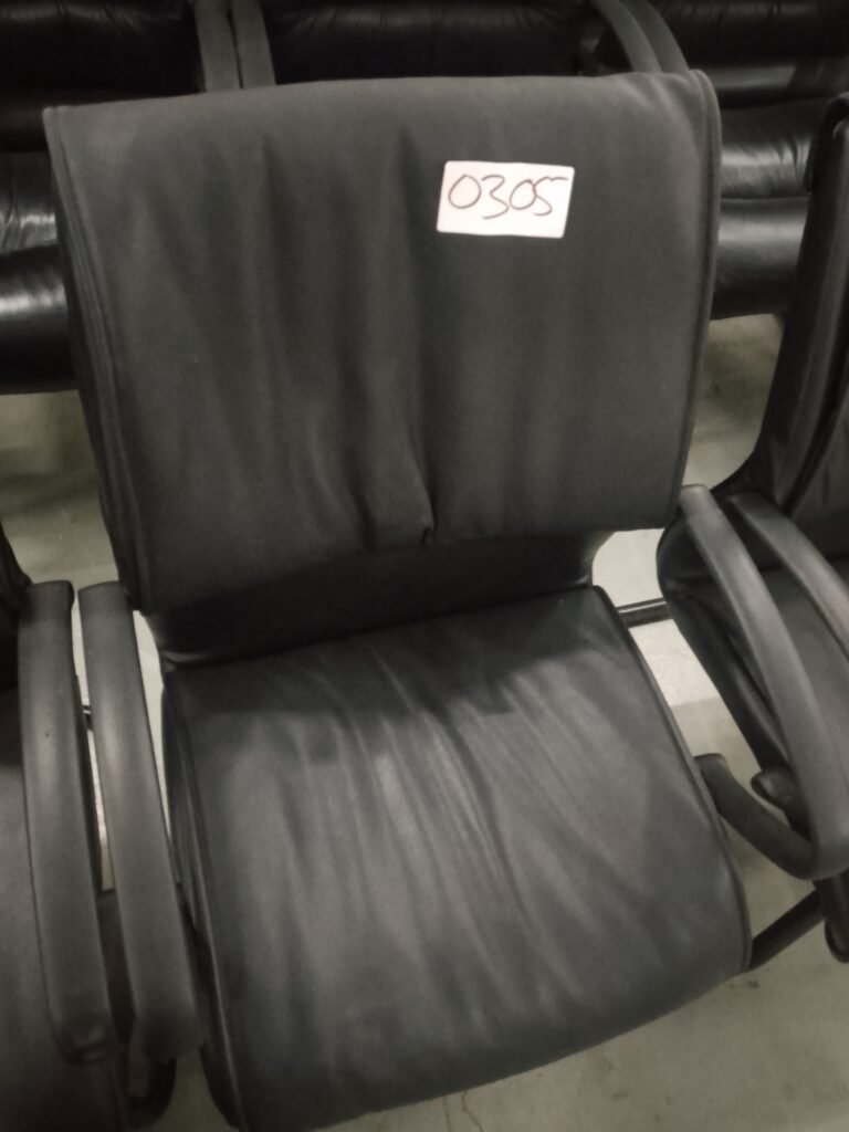 ITEM BLACK FAUX LEATHER CHAIR