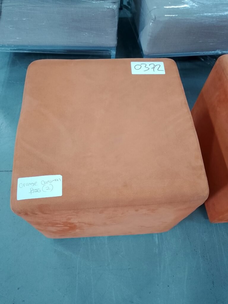 ITEM ORANGE OTTOMAN