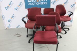 6X RED CHAIRS