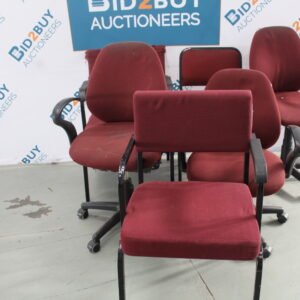 6X RED CHAIRS