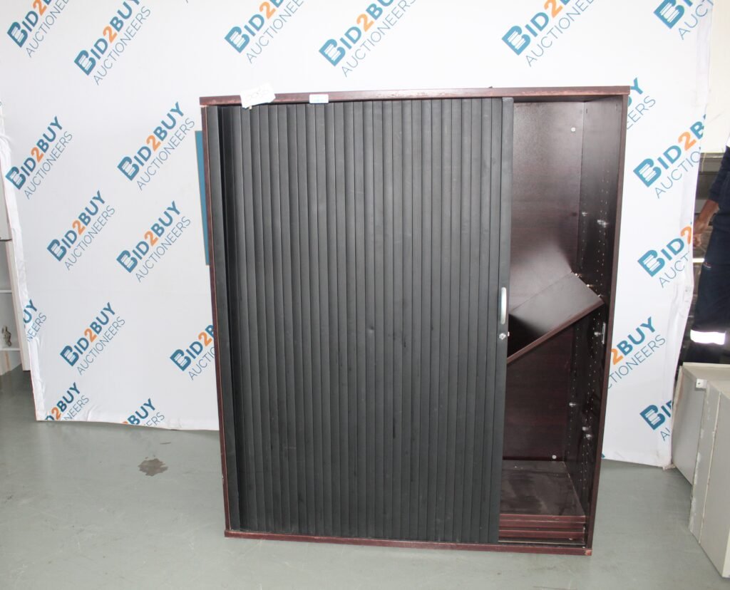 ITEM ITEM MAHAGONY BLACK ROLLER CABINET FF00062