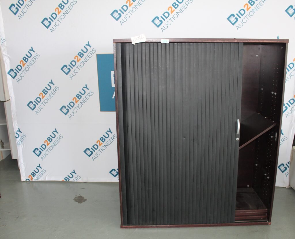 ITEM ITEM MAHAGONY BLACK ROLLER CABINET FF00071
