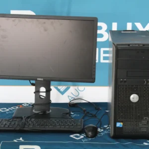 MONITOR, CPU AND KEYBOARD SET