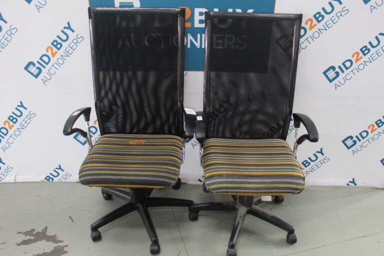 2X OPERATOR CHAIR-HIGH BACK SWIVEL AND TILT F14