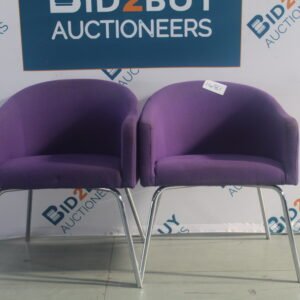 2X PURPLE VISITORS CHAIR